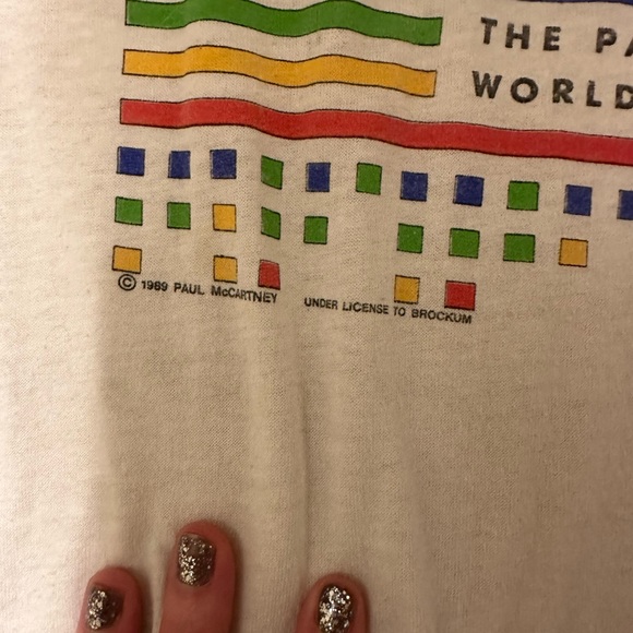 Vintage 1989 Paul McCartney Tour Shirt - Picture 3 of 5